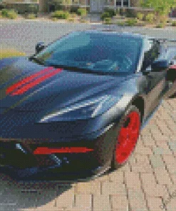 Red And Black Corvette 5D Diamond Painting