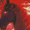 Red And Black Horse 5D Diamond Painting