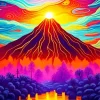 Volcano 5D Diamond Painting