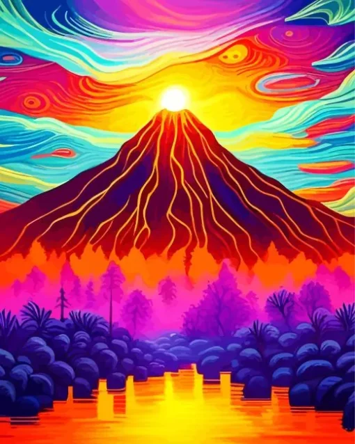 Volcano 5D Diamond Painting