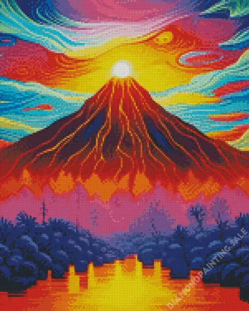 Volcano 5D Diamond Painting