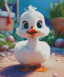 White Duck Baby 5D Diamond Painting