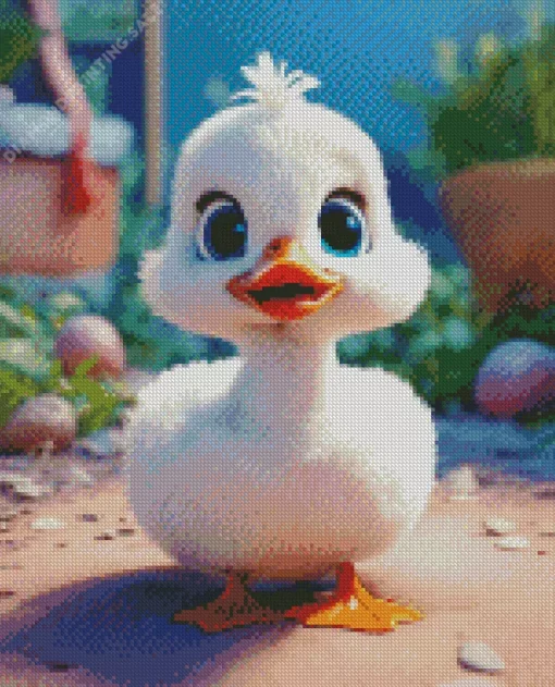 White Duck Baby 5D Diamond Painting