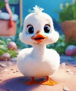 White Duck Baby 5D Diamond Painting